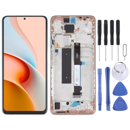 Origineel LCD-scherm en Digitizer volledige montage met frame voor Xiaomi Redmi Note 9 Pro 5G / Mi 10T Lite 5G M2007J17C M2007J17G
