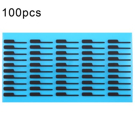 Voor iPhone 15 Pro Max 100sets LCD onderkant zwarte zelfklevende sticker(01)