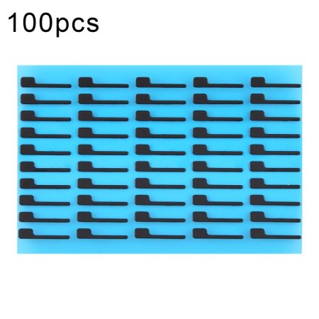 Voor iPhone 15 Pro 100sets LCD onderkant zwarte zelfklevende sticker(01)