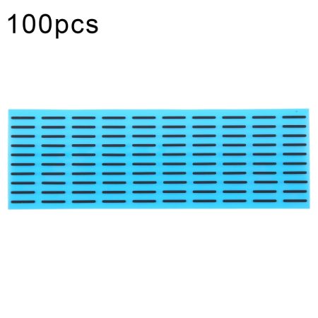 Voor iPhone 15 Pro 100sets LCD onderkant zwarte zelfklevende sticker(02)