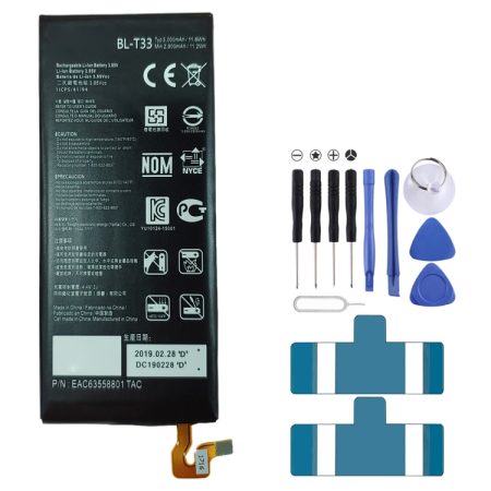 BL-T33 Li-ion polymeer batterij voor LG Q6 M700A M700AN ​​M700DSK M700N