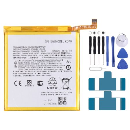 Voor Motorola Moto G8 Plus XT201 / XT2019-2 4000 MAH-vervanging Li-polymeerbatterij KD40