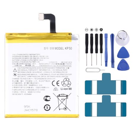 Voor Motorola One Zoom / Eén Pro 4000mAh-vervanging Li-polymeerbatterij KP50
