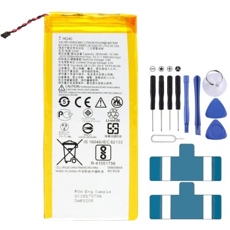 2810 mAh Li-Polymeer Batterij HG40 voor Motorola Moto G5 Plus / XT1685