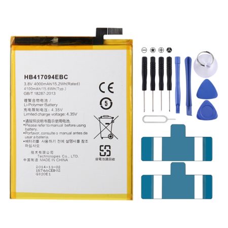 HB417094EBC 4000 mAh Oplaadbare Li-Polymeer Batterij voor Huawei Ascend Mate 7