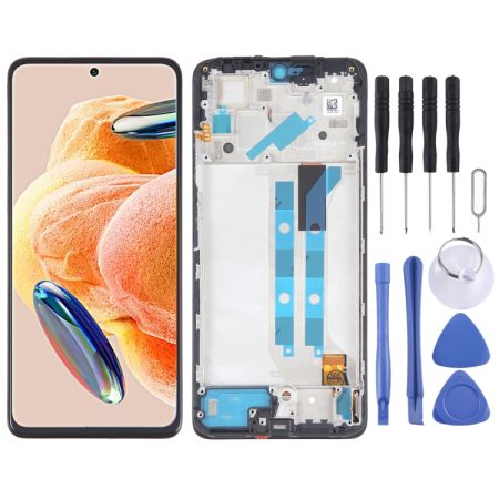 Voor Xiaomi Redmi Note 12 Pro 4G OLED Materiaal LCD-scherm Digitizer Volledige montage met frame