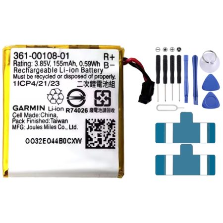 155mAh 361-00108-01 Batterij Vervanging Voor Garmin Vivoactive 3 / Vivoactive 3 Music