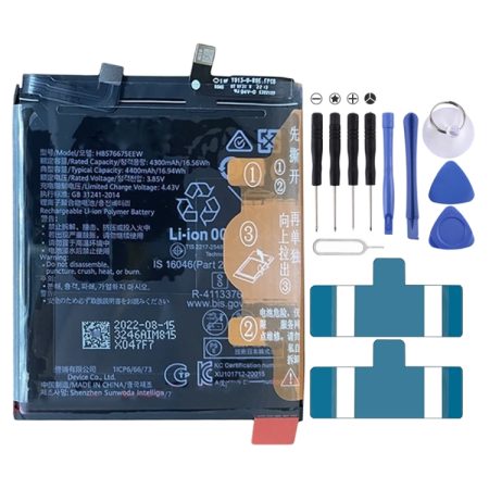 4400mAh batterijvervanging voor Huawei Mate 40 Pro / Mate 40E Pro / 40 RS Porsche Design NOH-AN50 NOH-AN00 AN01 AL00 HB576675EEW